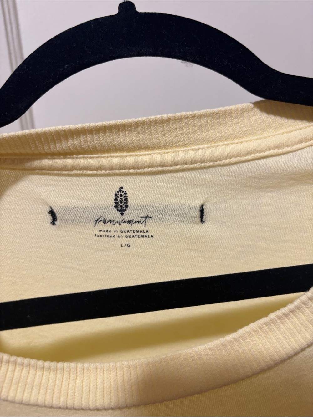 Free People Movement Relaxed Boxy Crewneck Tee in Pale Yellow - Picture 5 of 6